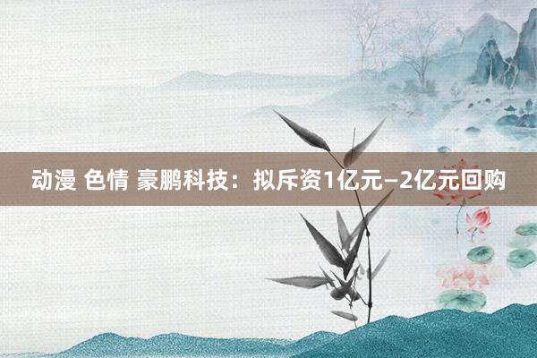 动漫 色情 豪鹏科技：拟斥资1亿元—2亿元回购