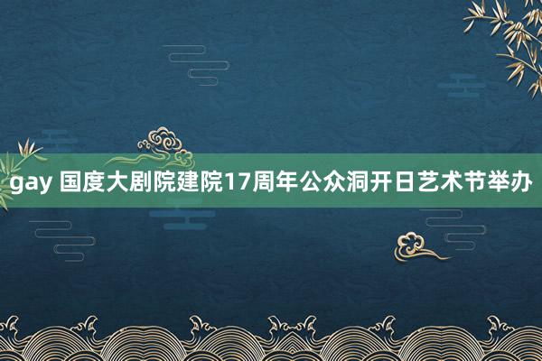 gay 国度大剧院建院17周年公众洞开日艺术节举办