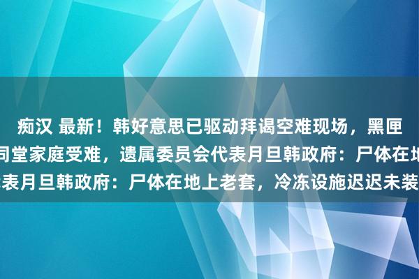 痴汉 最新！韩好意思已驱动拜谒空难现场，黑匣子缺失部件！多个三代同堂家庭受难，遗属委员会代表月旦韩政府：尸体在地上老套，冷冻设施迟迟未装好