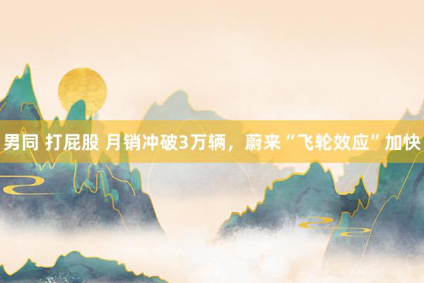 男同 打屁股 月销冲破3万辆，蔚来“飞轮效应”加快